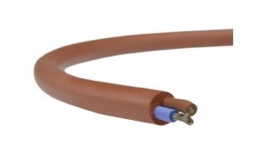 Kabel silikonowy SIHF 180C 300/500V 2x1,5 ciepłoodporny LSOH ceglasty linka TKD /100m/