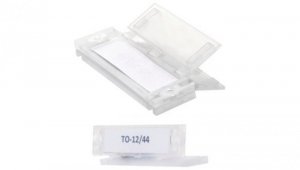 Tabliczki opisowe zamykane 12x44mm 10szt