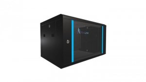 Szafa rack montowana na ścianie Extralink 6U 600x450 Czarna