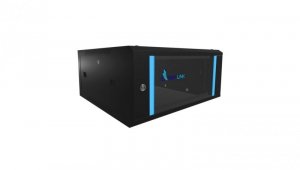 Szafa rack montowana na ścianie Extralink 4U 600x600 Czarna