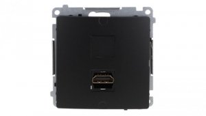 Simon Basic Gniazdo HDMI pojedyncze (moduł) czarny BMGHDMI.01/49