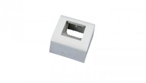Puszka + support (metalowy) + ramka 45x45 (komplet 1M) ALANTEC OS009