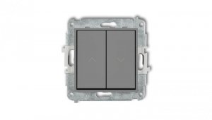 ICON Mechanizm łącznika zwiernego żaluzjowego szary mat 27IWP-8