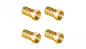 Wtyk sat F 6,8 mm Gold CU LB0104 Vayox (opakowanie 4 szt.) PAK.