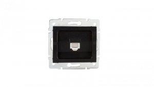Kanlux Mowion LOGI 02-1390-042 czarny mat, Gniazdo komputerowe pojedyncze, (RJ45Cat 5e Jack)