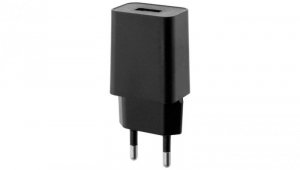 Ładowarka Zasilacz 1x USB 5V/1A DC Adapter Lampek Biurkowych czarny Lumiled