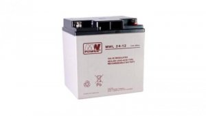akumulator AGM 10-12lat 12V/24Ah MWL 24-12