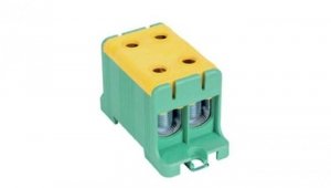 Blok rozdzielczy - odgałęźny 2 - polowy 16-95mm2 żółto-zielony montaż płaski FJ-E95/2/D 1000062