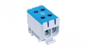 Blok rozdzielczy - odgałęźny 2 - polowy 2,5-50mm2 niebieski montaż płaski FJ-E50/2/B 1000055