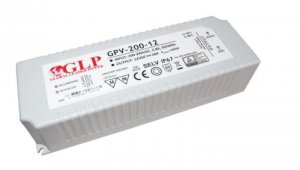 GPV-200-12 Zasilacz impulsowy do LED 200W 12V/16A, IP67 hermetyczny