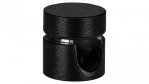 Uchwyt ozdobny do kabla ścienny sufitowy aluminiowy czarny fi: 11mm
