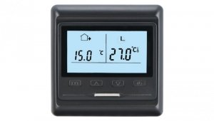 Termostat podłogowy regulator temperatury przewodowy z wyświetlaczem LCD IP20 HW800 GRAND MEYER