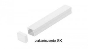 Osprzęt do listew elektroinstalacyjnych, zakończenie BIAŁY SK 25x18 (1szt.)