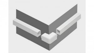 Osprzęt do listew elektroinstalacyjnych, narożnik zewnętrzny BIAŁY NZ 25x18 (1szt.)