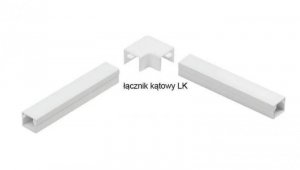 Osprzęt do listew elektroinstalacyjnych, łącznik kątowy BIAŁY LK 14x14 (1szt.)