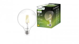 Żarówka Dekoracyjna Kulista LED E27 G125 7W 806lm 4000K Neutralna 360 Filament LUMILED globe