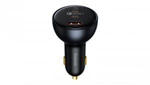 Ładowarka Baseus TZCCZM-0G samochodowa USB-A / USB-C 160W PPS / QC 5 / PD - szara