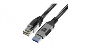 Kabel sieciowy USB-A na gigabit ethernet RJ45 ICOC U3A-RJ45-010 /1 m/