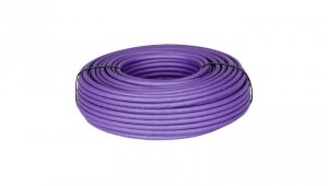 Kabel FTP kat.6A U/FTP 4x2x0,56 Dca fioletowy LSOH NEKU 100m