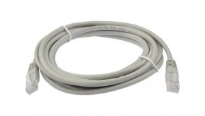 Patchcord UTP kat.6 kabel sieciowy LAN 2x RJ45 linka szary 20m