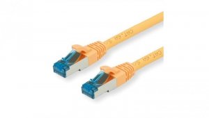 VALUE Kabel krosowy Kat.6A (klasa EA) S/FTP (PiMF), LSOH, żółty, 1 m