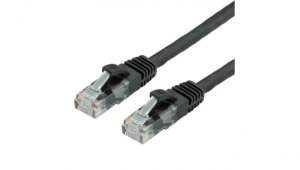 Kabel krosowy VALUE Cat.6A (Class EA) UTP, czarny, 0,3 m