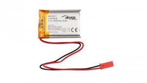 Akumulator litowo-polimerowy Akyga AKY0571 LP803040 Li-Po 3.7V / 1000mAh PCM JST 2.54 2-Pin 150mm