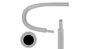 Rurka termokurczliwa RTS 12,7/6,4mm szara 1m