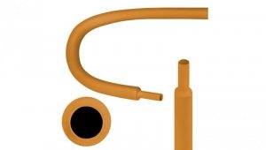 Rurka termokurczliwa RTS 6,4/3,2mm brązowa 1m