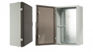 Szafka rozdzielcza hermetyczna 410, drzwi przeźroczyste, IP65 C.1603M-P