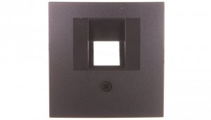 Berker/B.1/B.3/B.7 Glas Płytka czołowa pojedyncza do gniazda przyłączeniowego UAE antracyt 14071606