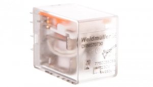 Przekaźnik przemysłowy 4P 5A 230V AC DRM570730 7760056086