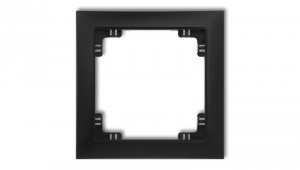 DECO Ramka uniwersalna pojedyncza z tworzywa DECO Soft czarny mat 12DRSO-1