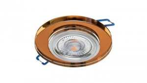 Oprawa szklana GLASSO-O-A okrągła amber 90x8 halogenowa wpuszczana premiumled