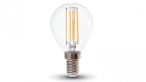 Żarówka Dekoracyjna LED FILAMENT VT-1996 4W E14 P45 6400K 400lm A+ 300st. 4426