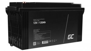 Green Cell AGM VRLA 12V 120Ah bezobsługowy akumulator do kamper, systemów fotowoltaicznych, łodzi