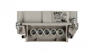 Wkład złącza 10P+PE męski 16A 500V EPIC H-BE 10 SS 10192000
