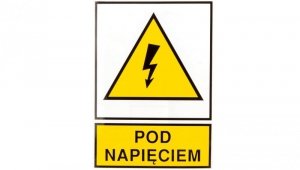 Tabliczka /znak ostrzegawczy/ TZO 148X210S PODNAP. E04TZ-01011140800 /10szt./