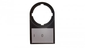 Tabliczka opisowa 0-I 50x30mm czarna prostokątna M22S-ST-X88 216485