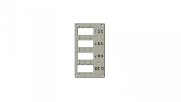 Panel przedni do przełącznicy EFB 53705.1V3 na 12 adapterów