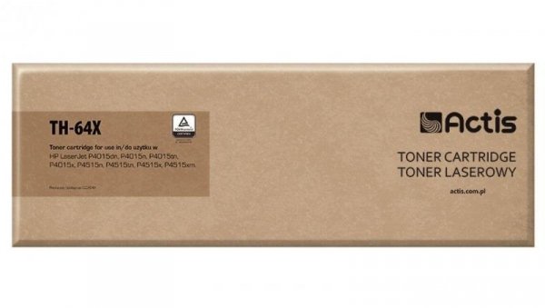 Toner ACTIS TH-64X (zamiennik HP 64X CC364X Standard 24000 stron czarny)