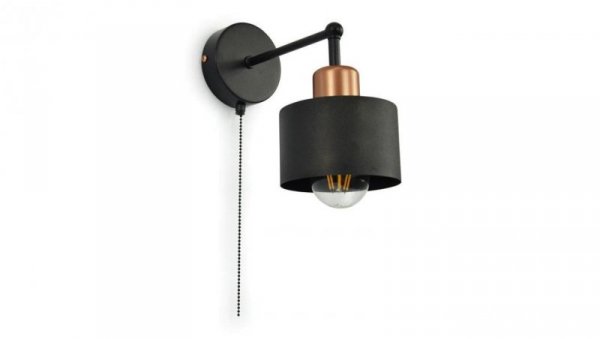 Lampa LOFT ABI-G K4W 1xE27 kinkiet czarno złota