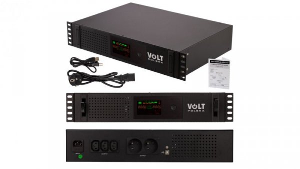 Zasilacz UPS Rack 19 cali 2U 1200VA 720W 14Ah VOLT