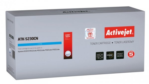 Toner Activejet ATK-5230CN (zamiennik Kyocera TK-5230C Supreme 2200 stron niebieski)