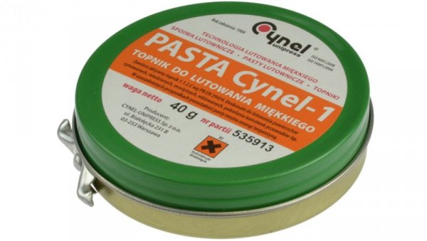 CYNEL UNIPRESS PASTA-CYNEL-1 40G Topnik lutowniczy PROFESSIONAL