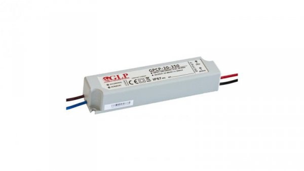 Zasilacz GPCP-20-350 12-48V 350mA PFC stałoprądowy ip67