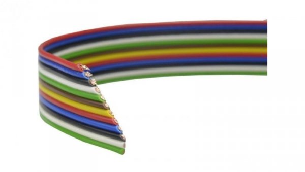 Przewód wstążkowy montażowy TLWY 12x0,35 150V kolorowy Technokabel /50m/07.3017.0050