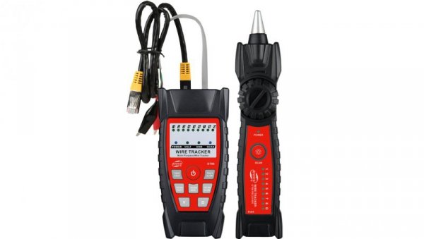 Tester lokalizator kabli sieciowych RJ45 RJ11 z diodami LED GT66 BENETECH