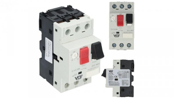Wyłącznik silnikowy 0,4A-0,63A 3P 6kV 230/400V GV-2 VCX
