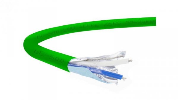 Kabel transmisyjny BC-500 do magistrali szeregowej RS485 bezhalogenowy 1x2x0,20mm2 zielony CAE DATA /1000m/